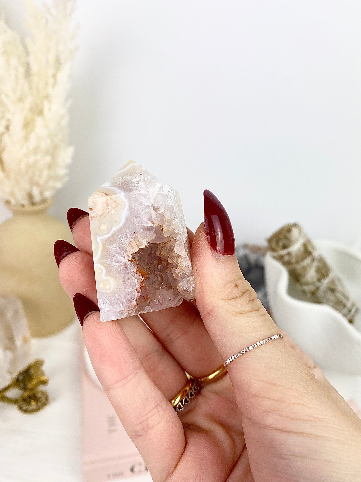 ✿ Pink Amethyst Druzy Towers ✿