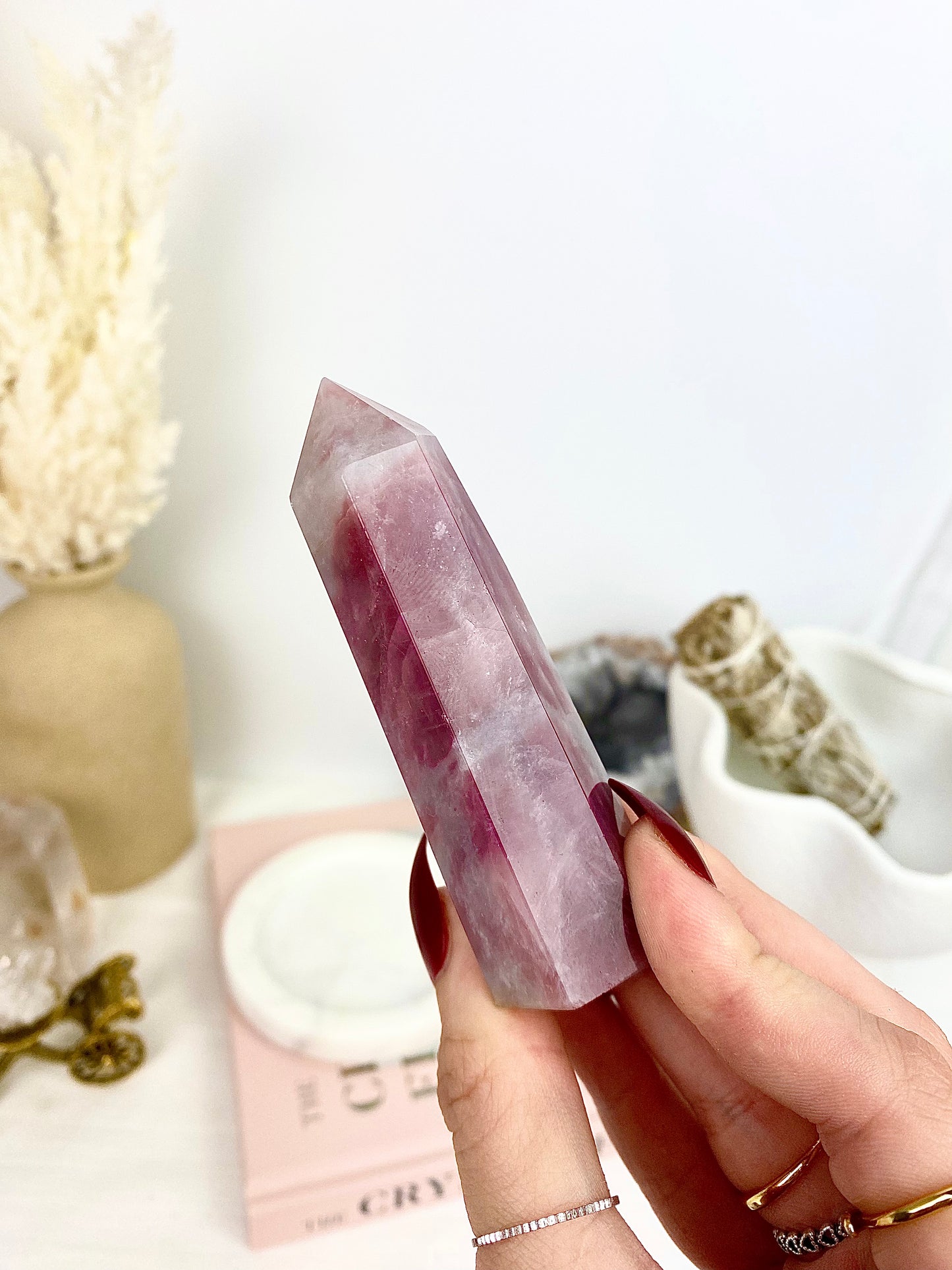 Lavender Rose Quartz Towers