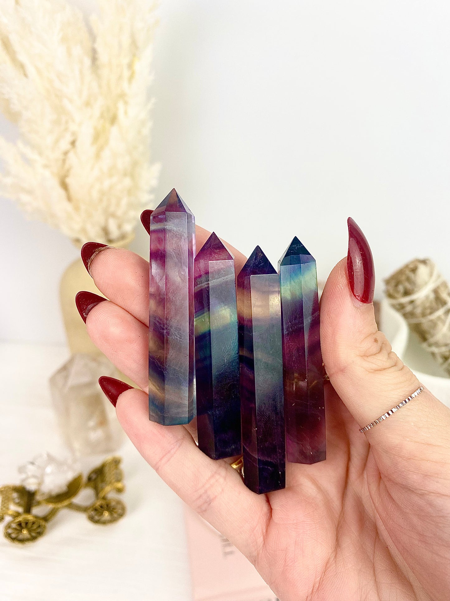 Rainbow Fluorite A-Grade Towers