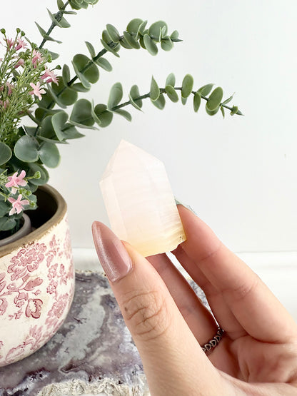 Pink Mangano Calcite Towers