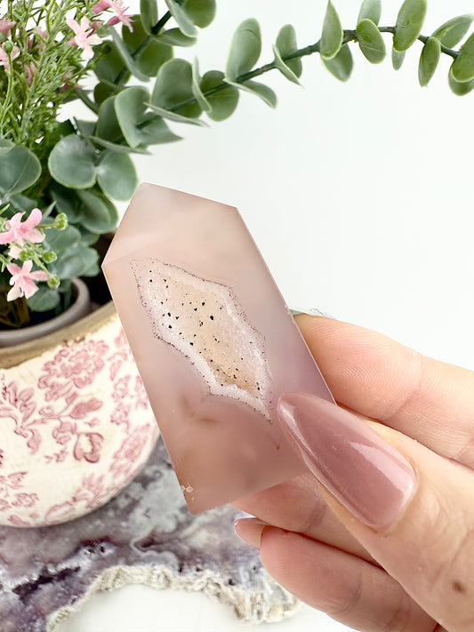 🍬 Sugar Druzy Agate Tower 🍬
