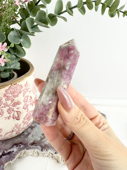 Watermelon Tourmaline Tower