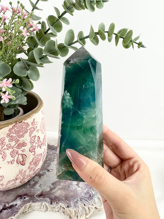 Blue Fluorite Large Tower