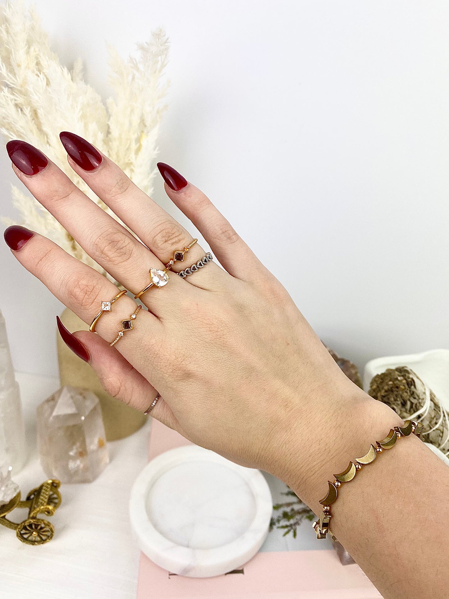 ☾ Pyrite Moon Bracelets ☾