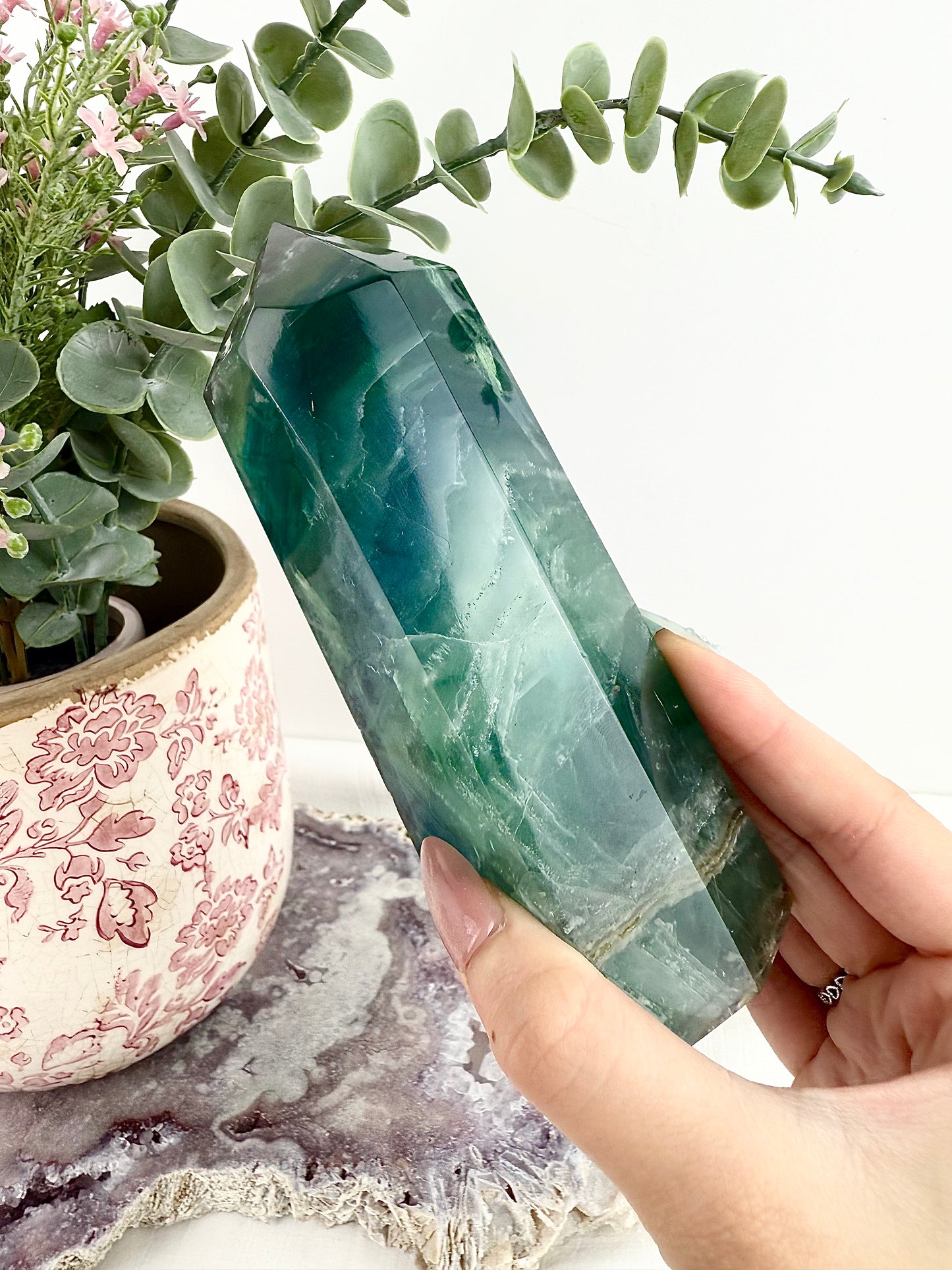 Blue Fluorite Large Tower