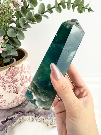 Blue Fluorite Large Tower