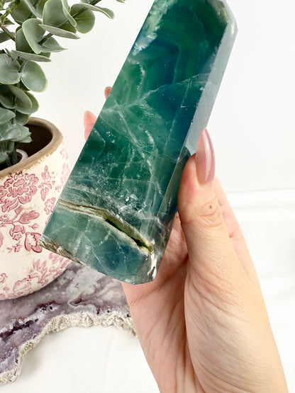 Blue Fluorite Large Tower