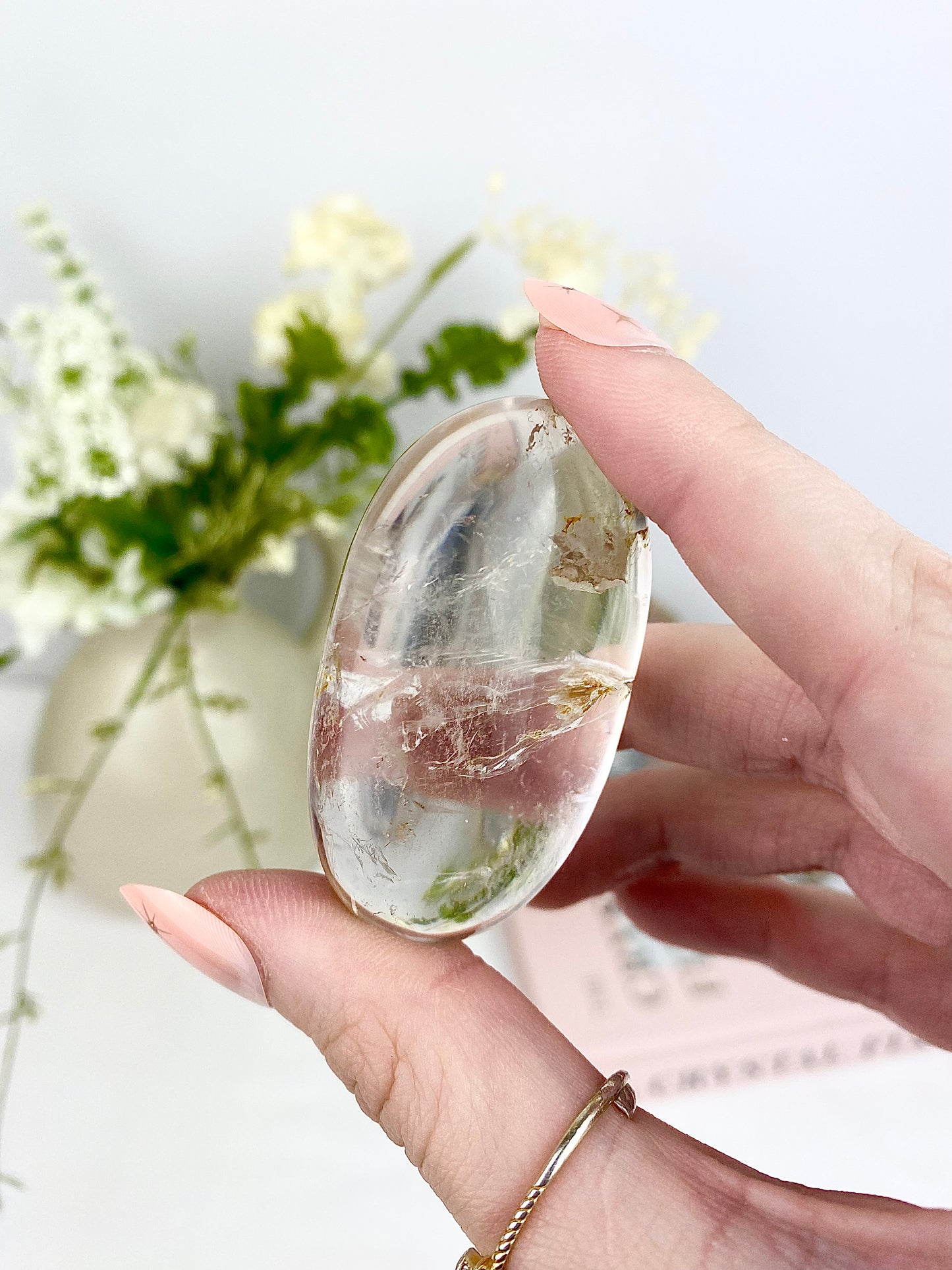 Clear Quartz Palm Stones