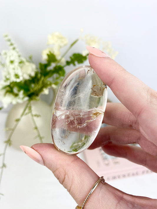 Clear Quartz Palm Stones