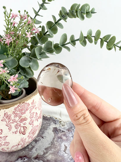 Smokey Quartz Palm Stone