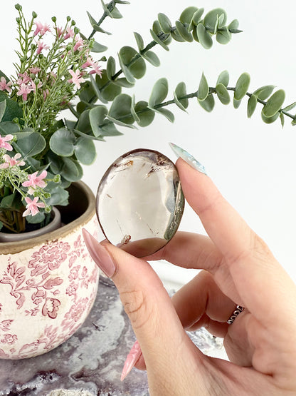 Smokey Quartz Palm Stone