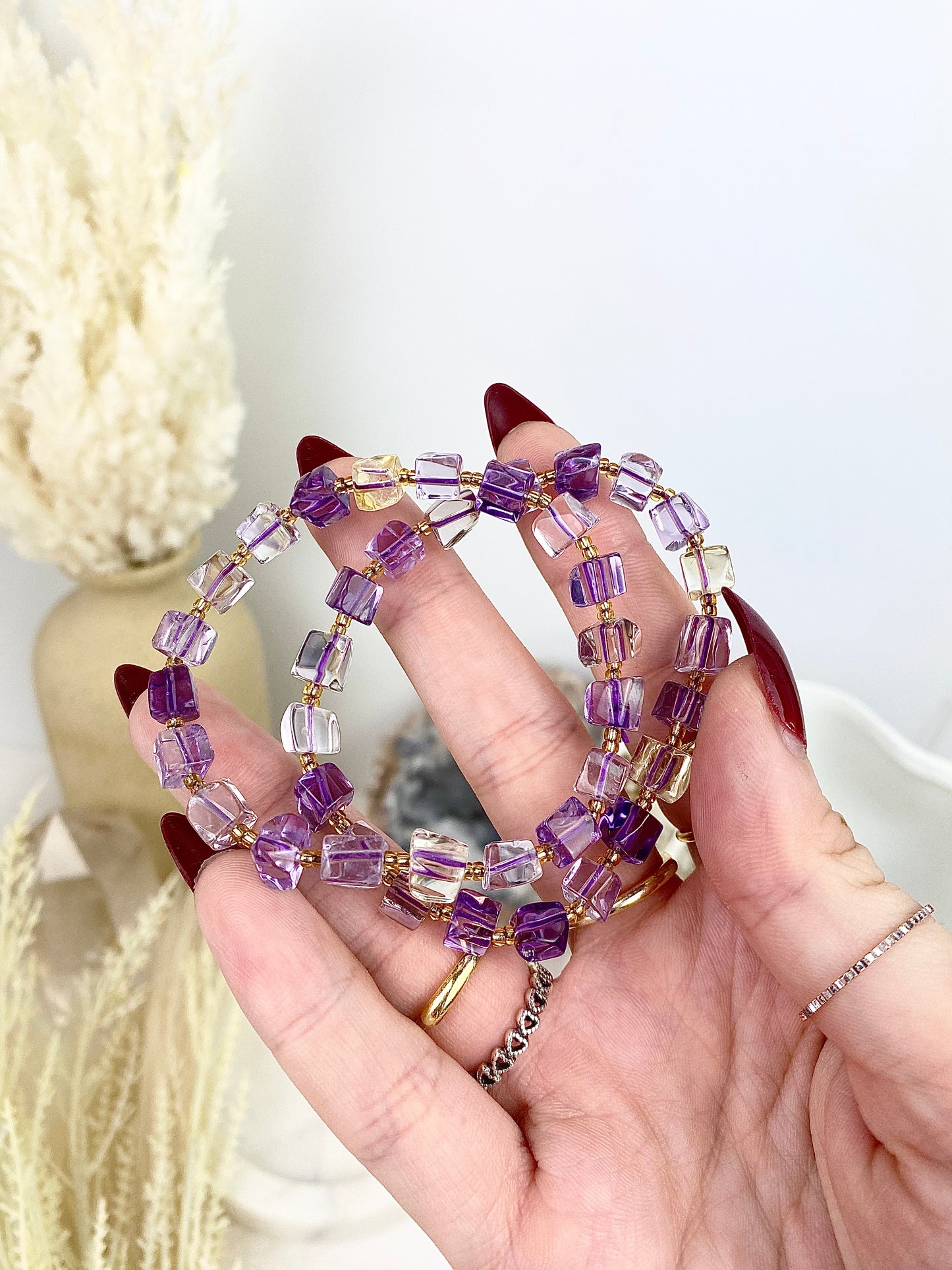 Ametrine Cubic Bracelets