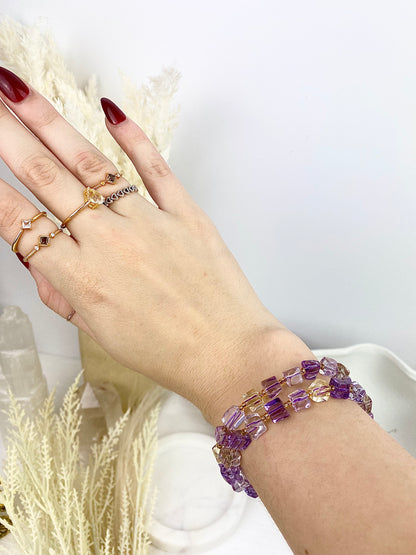 Ametrine Cubic Bracelets