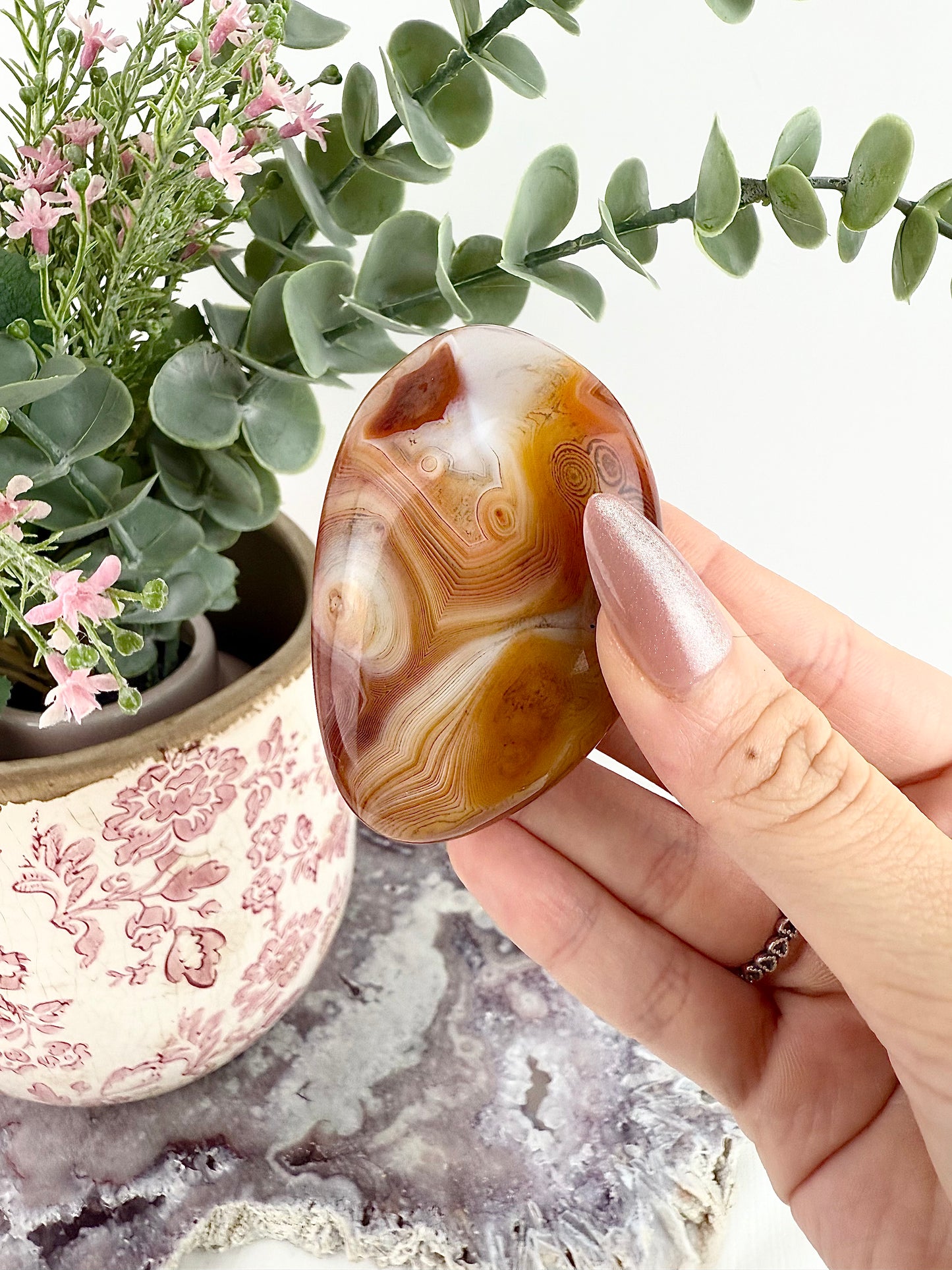 Sardonyx Large Palm Stones