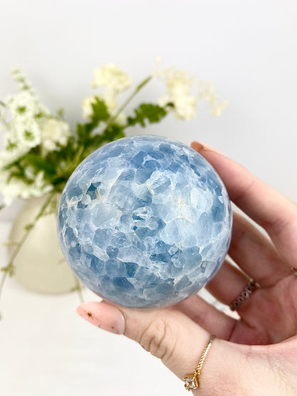 Blue Calcite Sphere