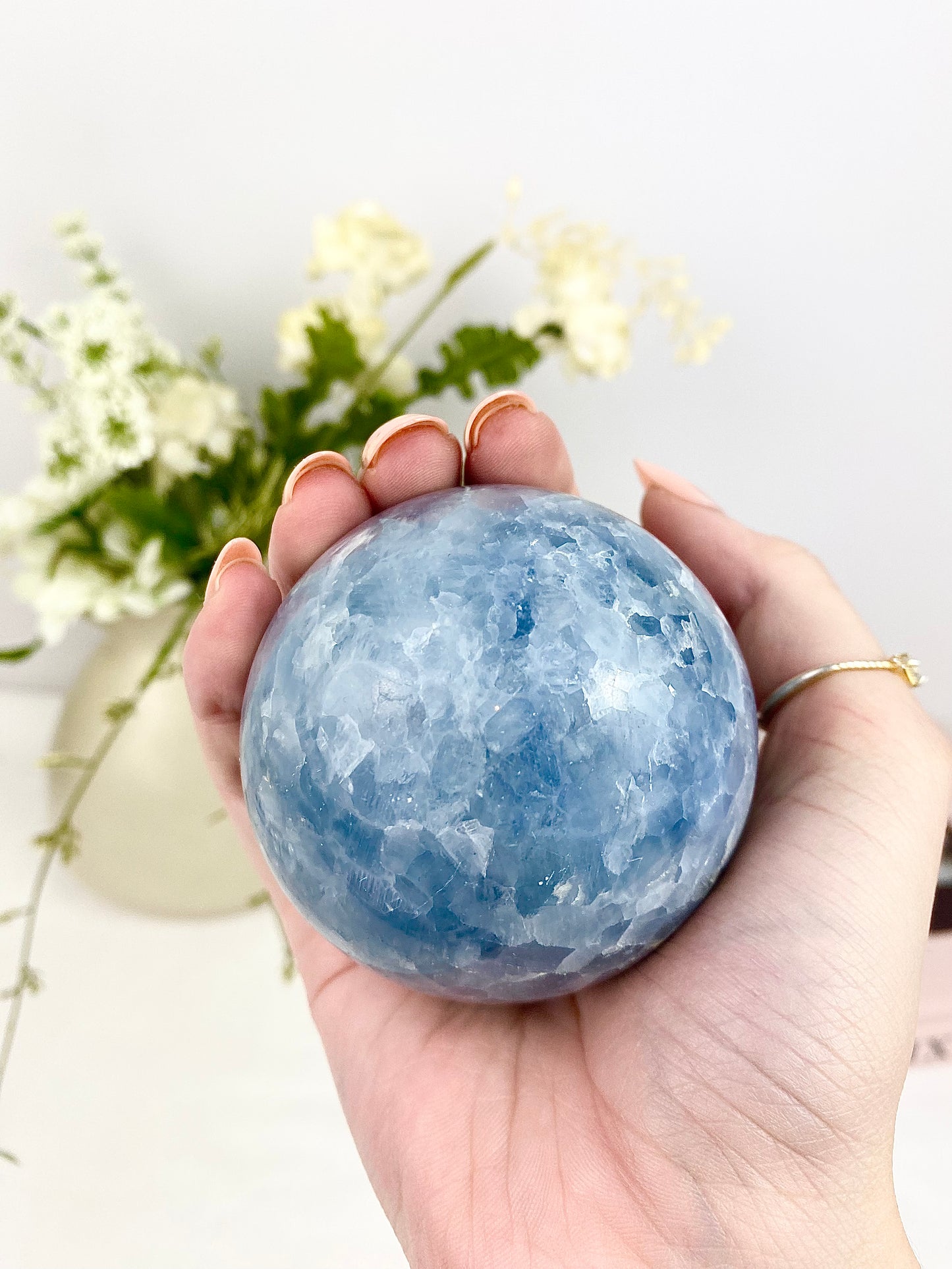 Blue Calcite Sphere