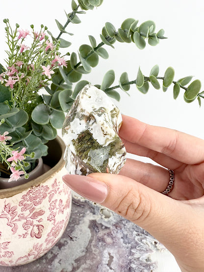 Moss Agate Small Flames