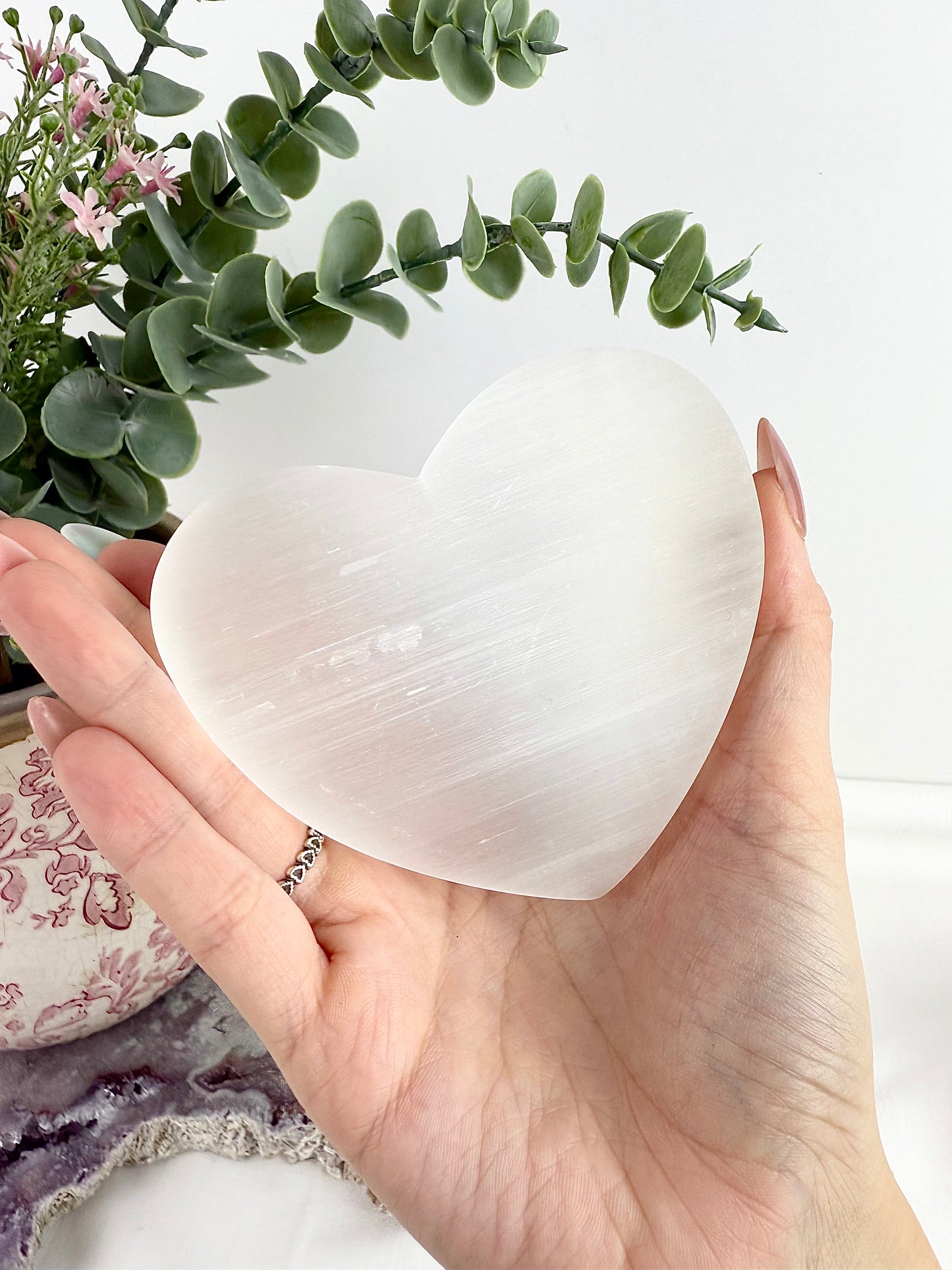 Selenite Heart Bowl