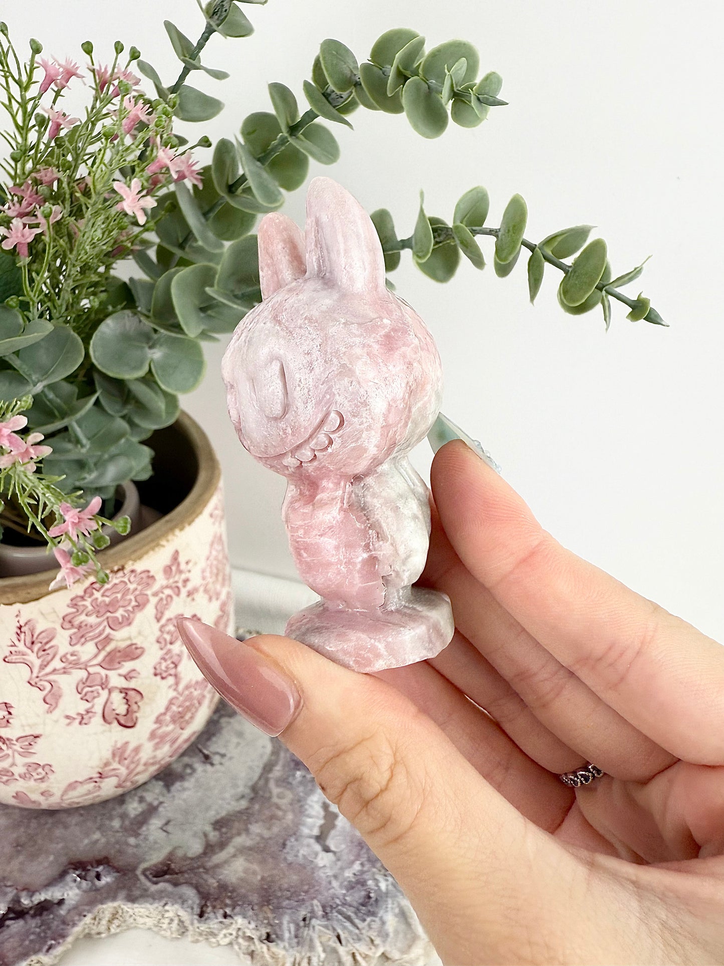Pink Opal Labubu