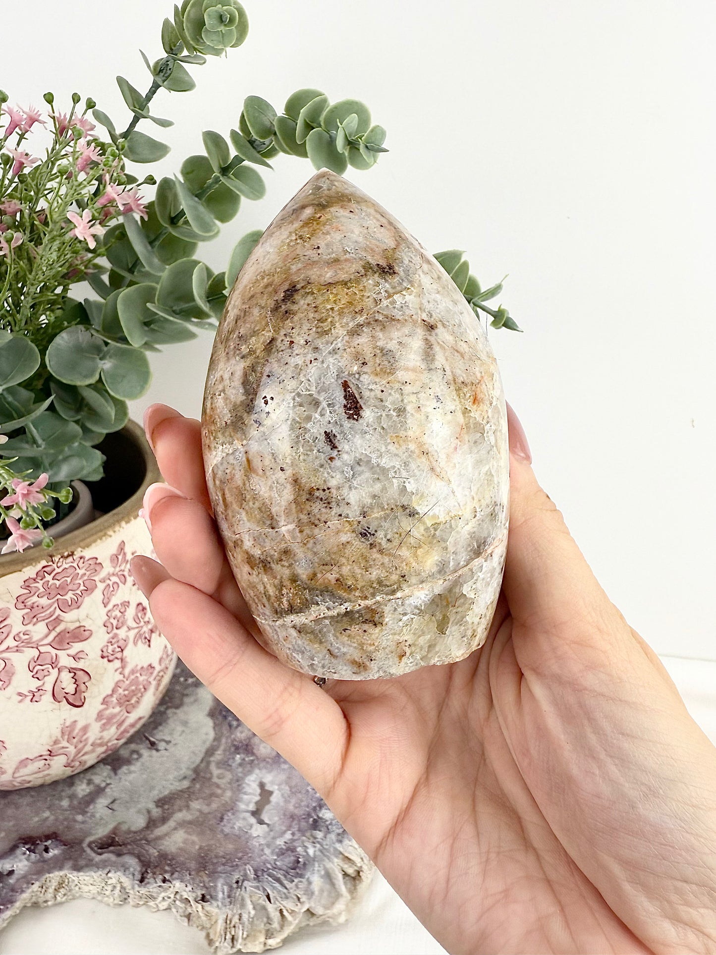 Smokey Quartz Druzy Freeform