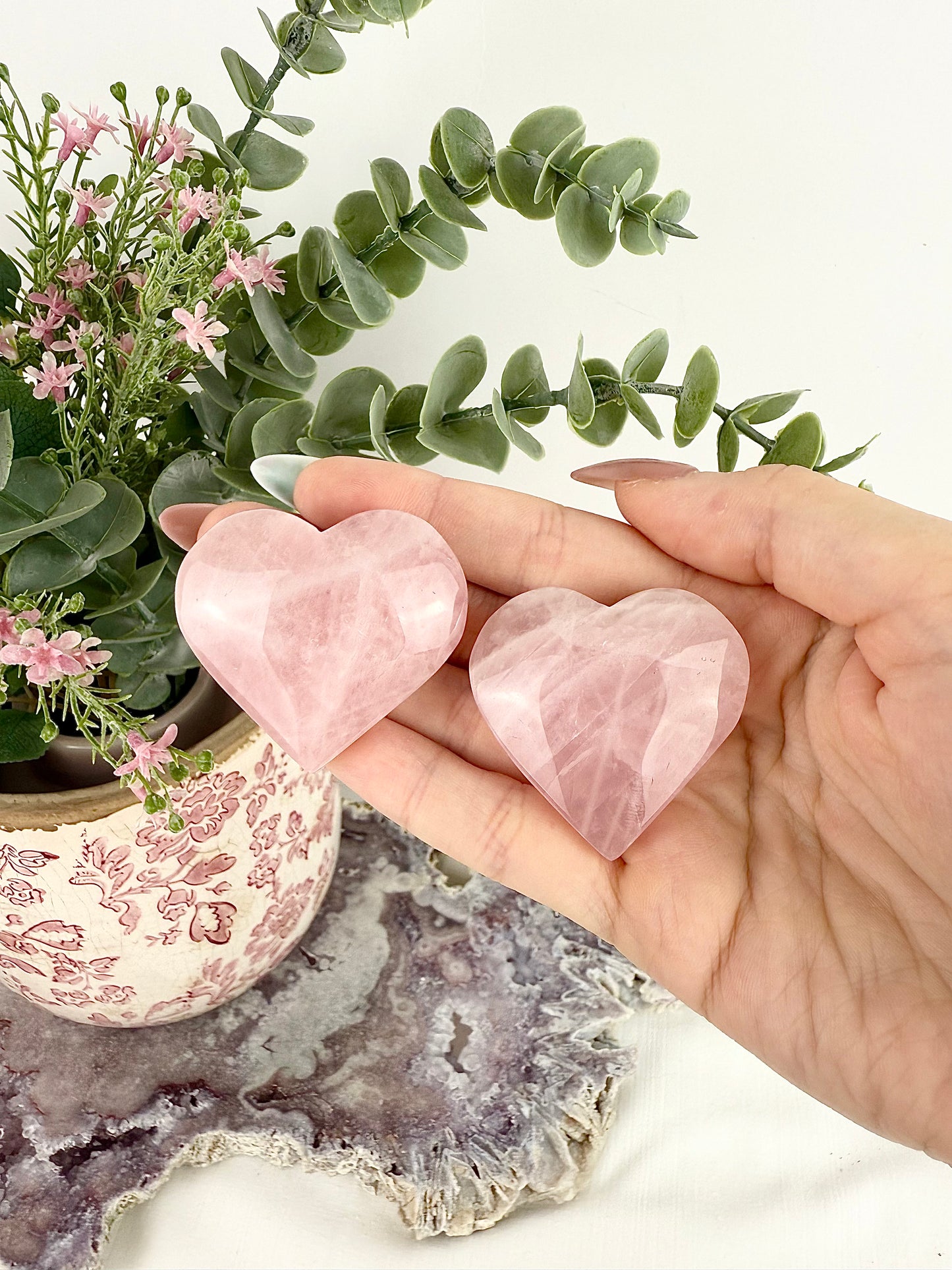 Rose Quartz Heart