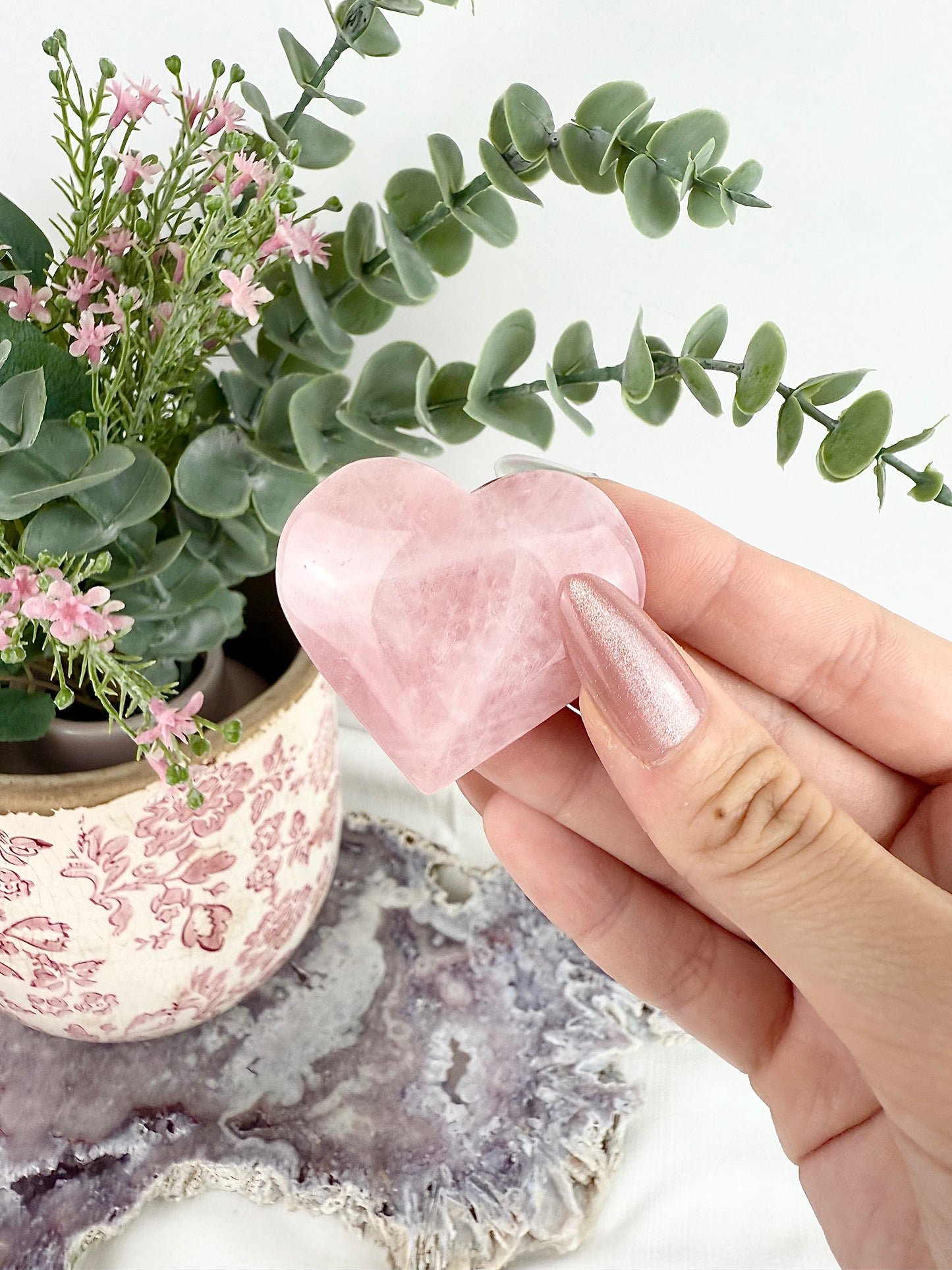 Rose Quartz Heart