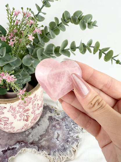 Rose Quartz Heart