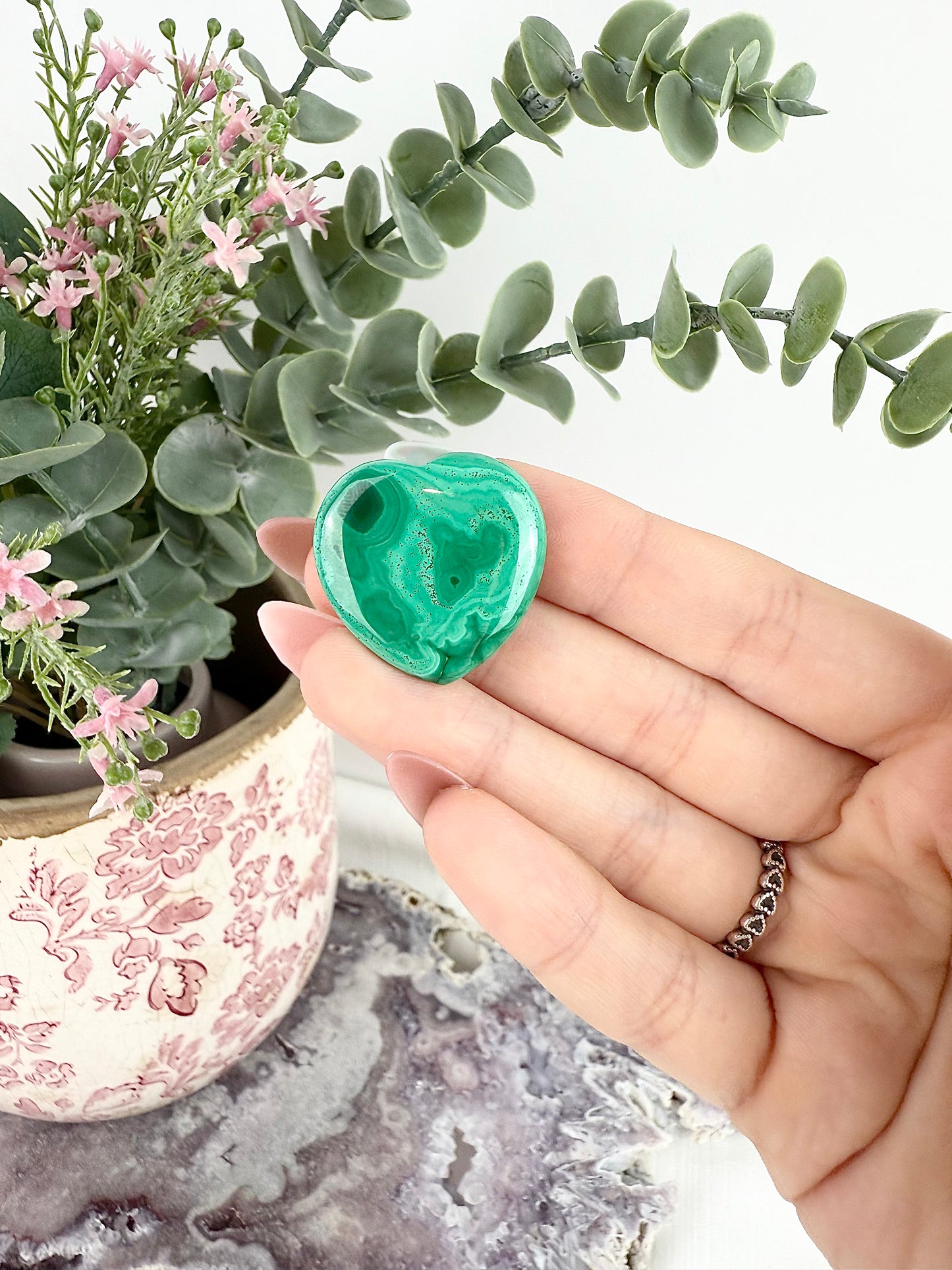 High Quality Malachite Heart