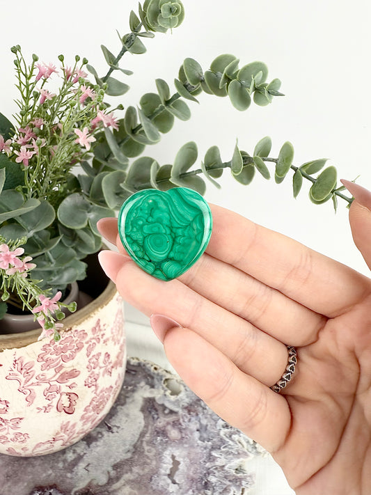 High Quality Malachite Heart