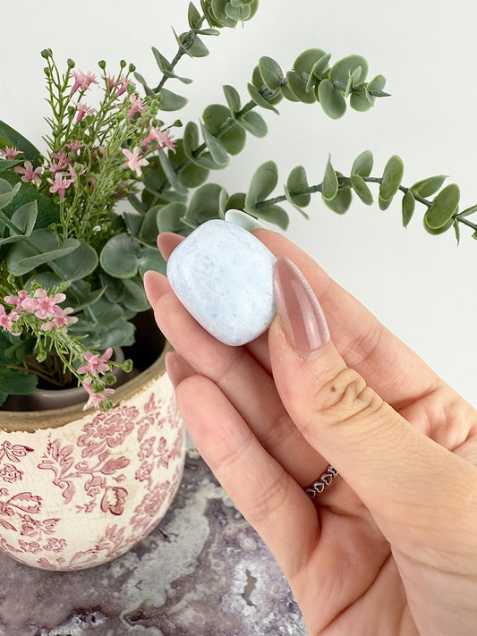 Blue Calcite Tumble