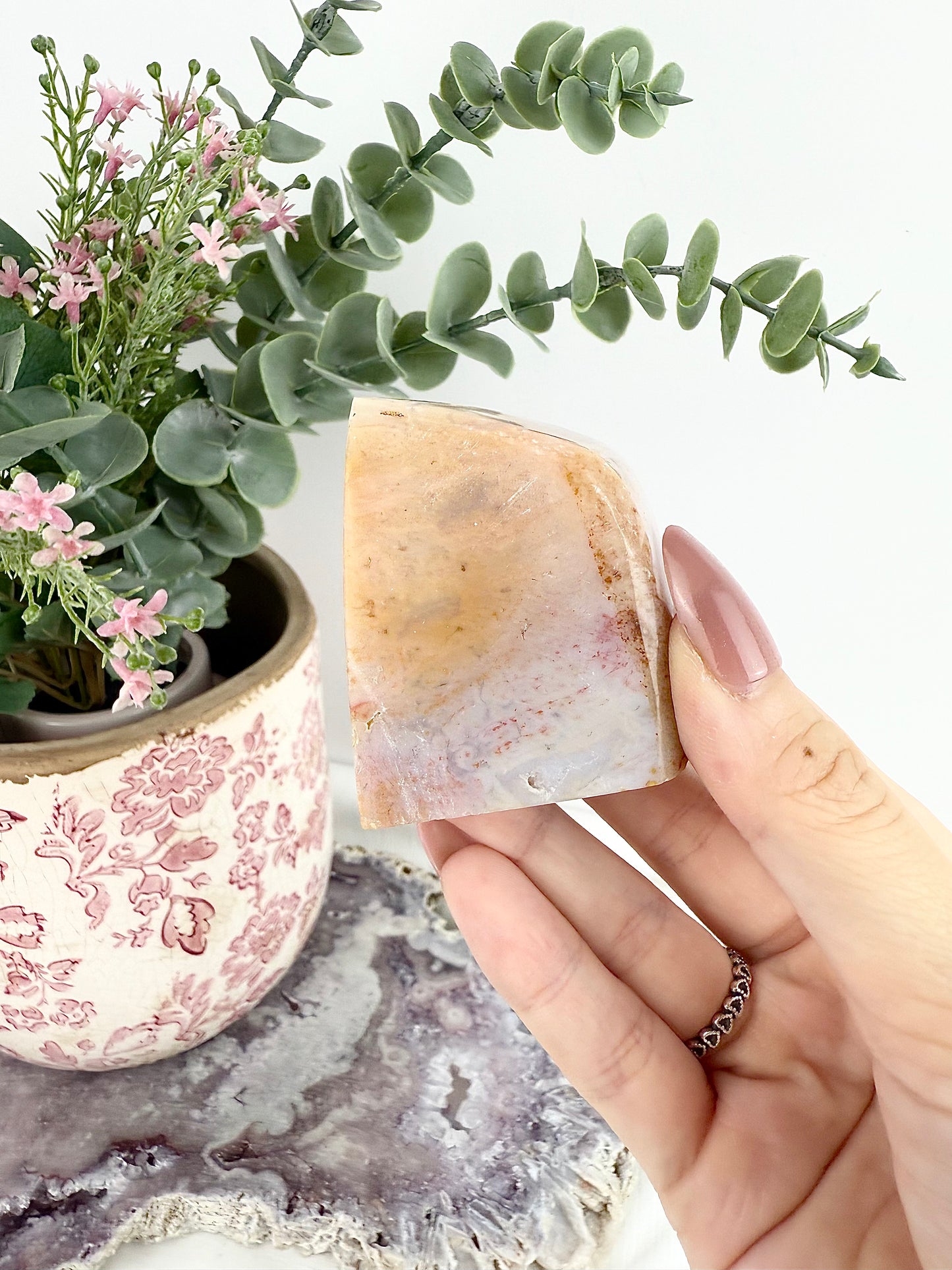 Pink Ocean Jasper Freeforms