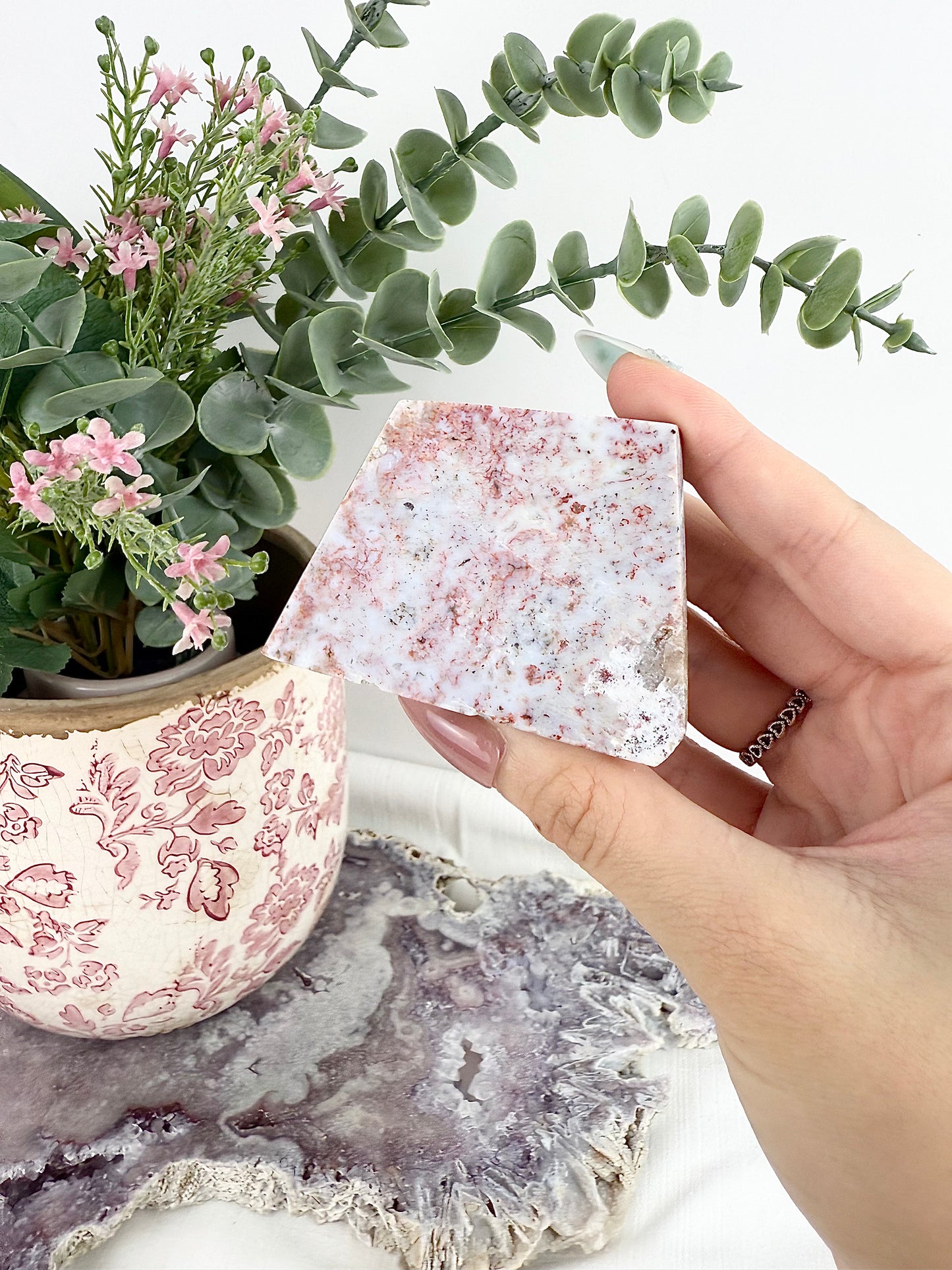 Pink Ocean Jasper Freeforms