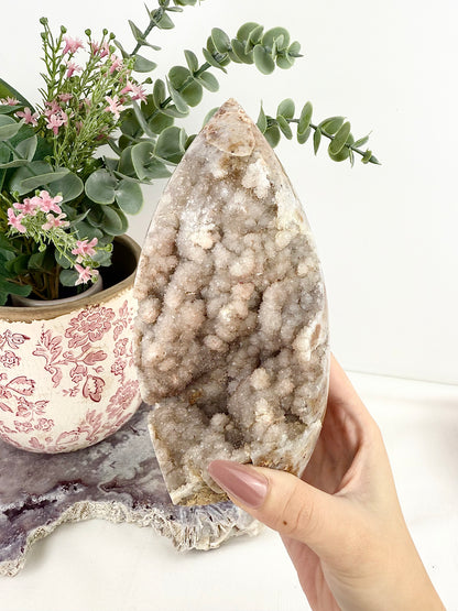Druzy Pink Amethyst Large Freeform