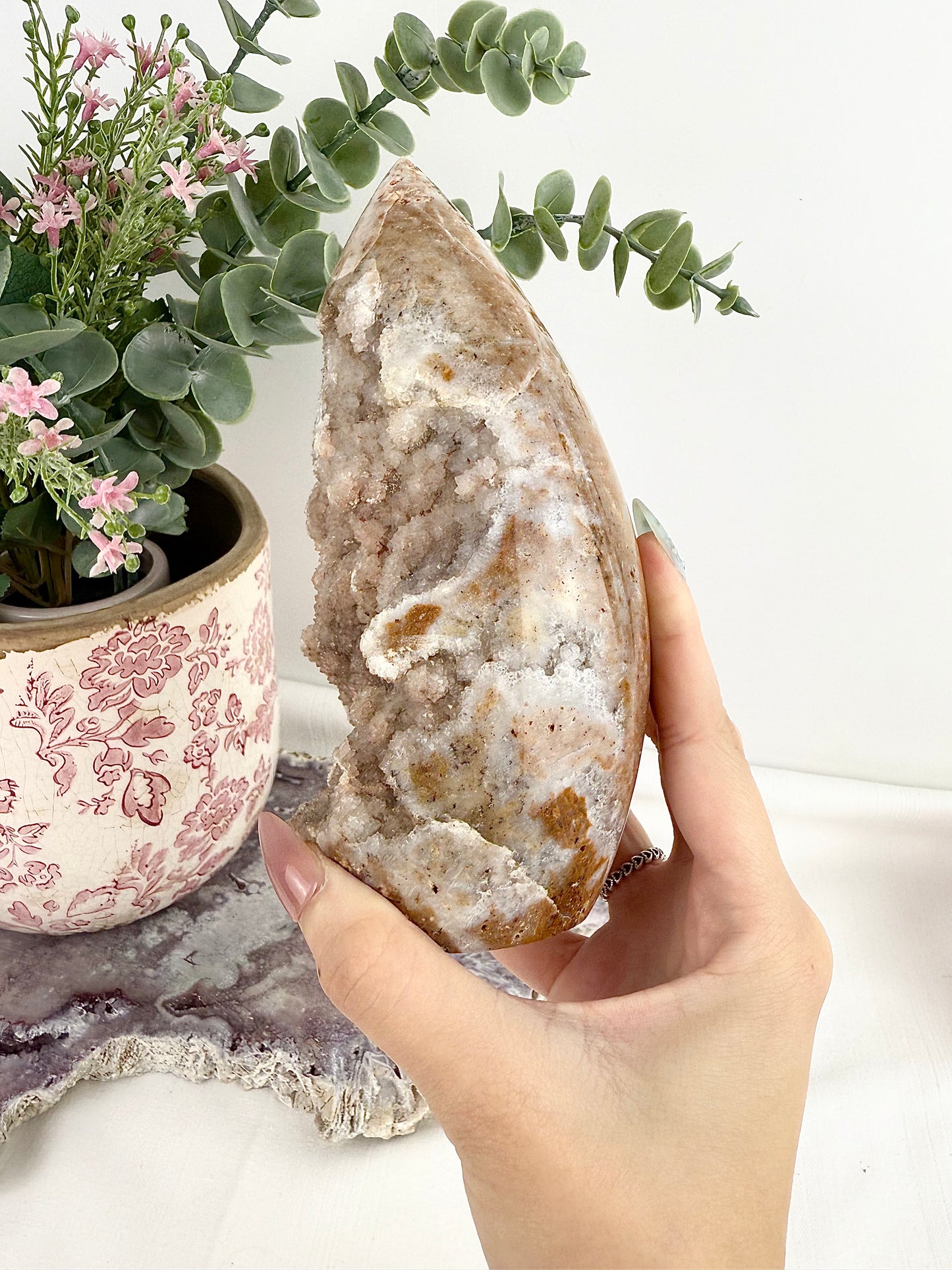 Druzy Pink Amethyst Large Freeform