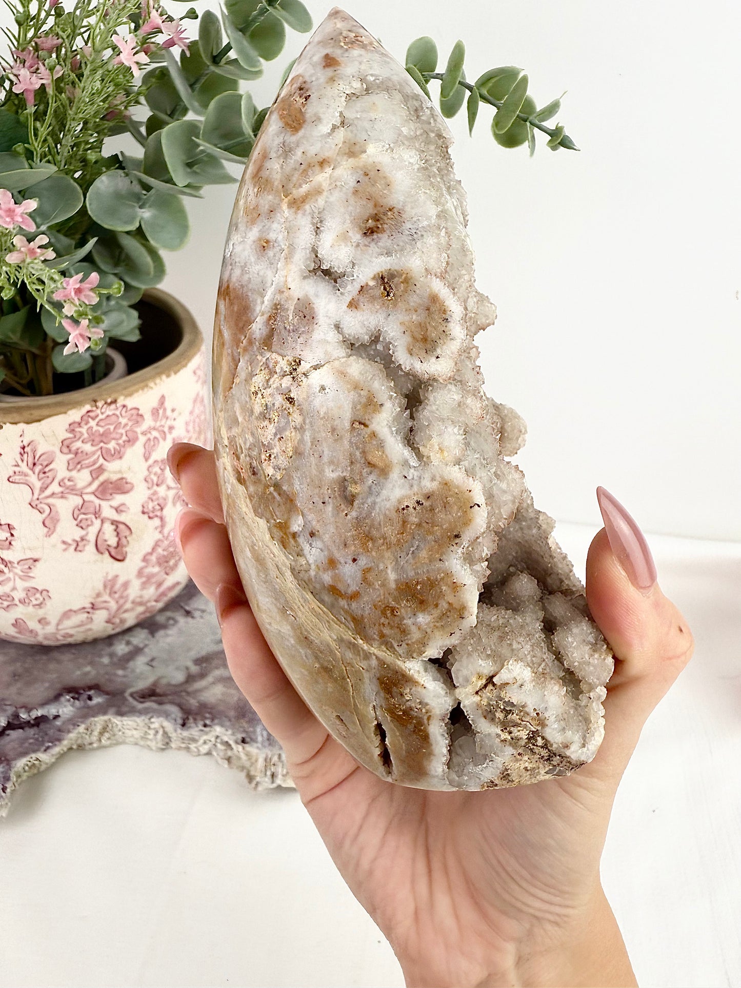 Druzy Pink Amethyst Large Freeform