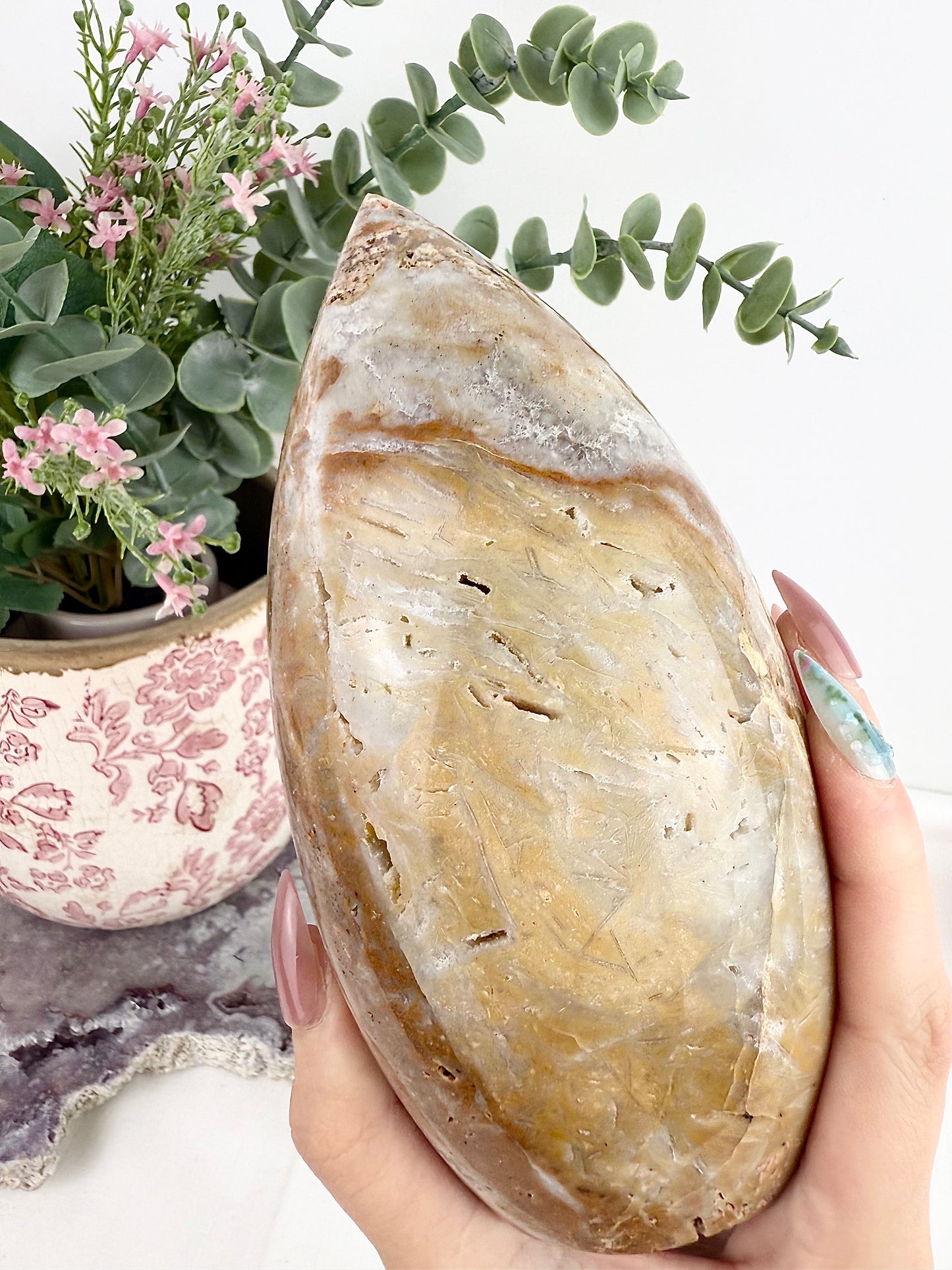 Druzy Pink Amethyst Large Freeform