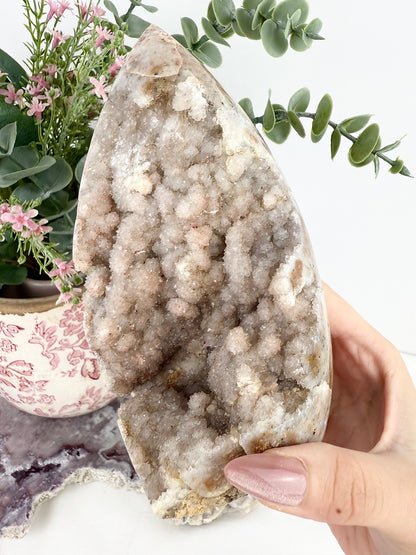 Druzy Pink Amethyst Large Freeform