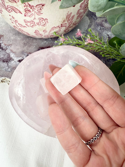 Rose Quartz Cubes