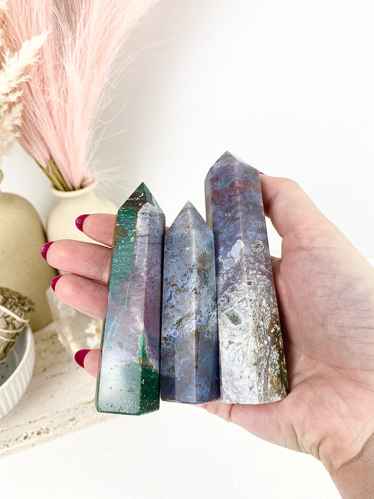 Purple Ocean Jasper Towers