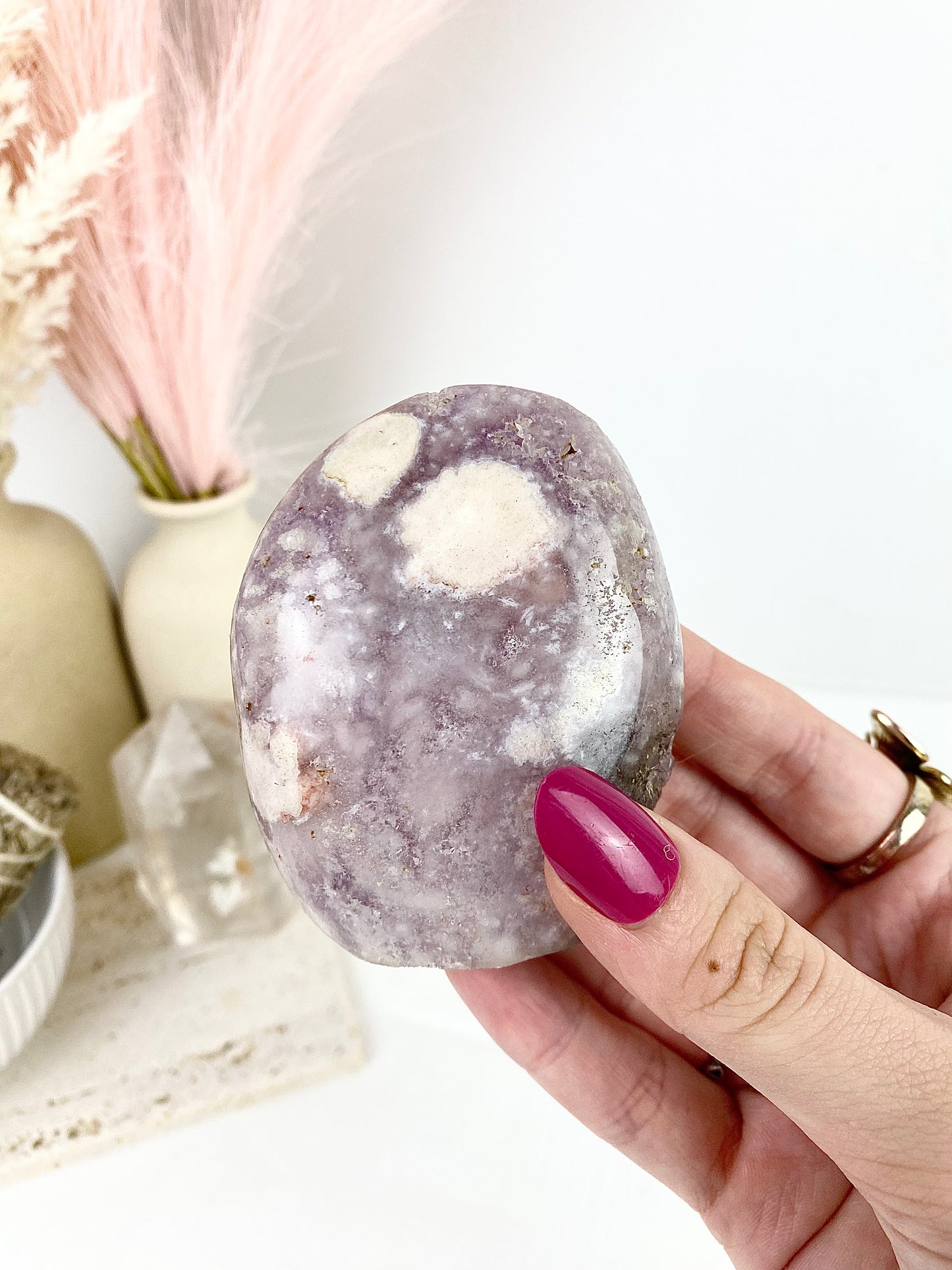 Amethyst Flower Agate Freeform