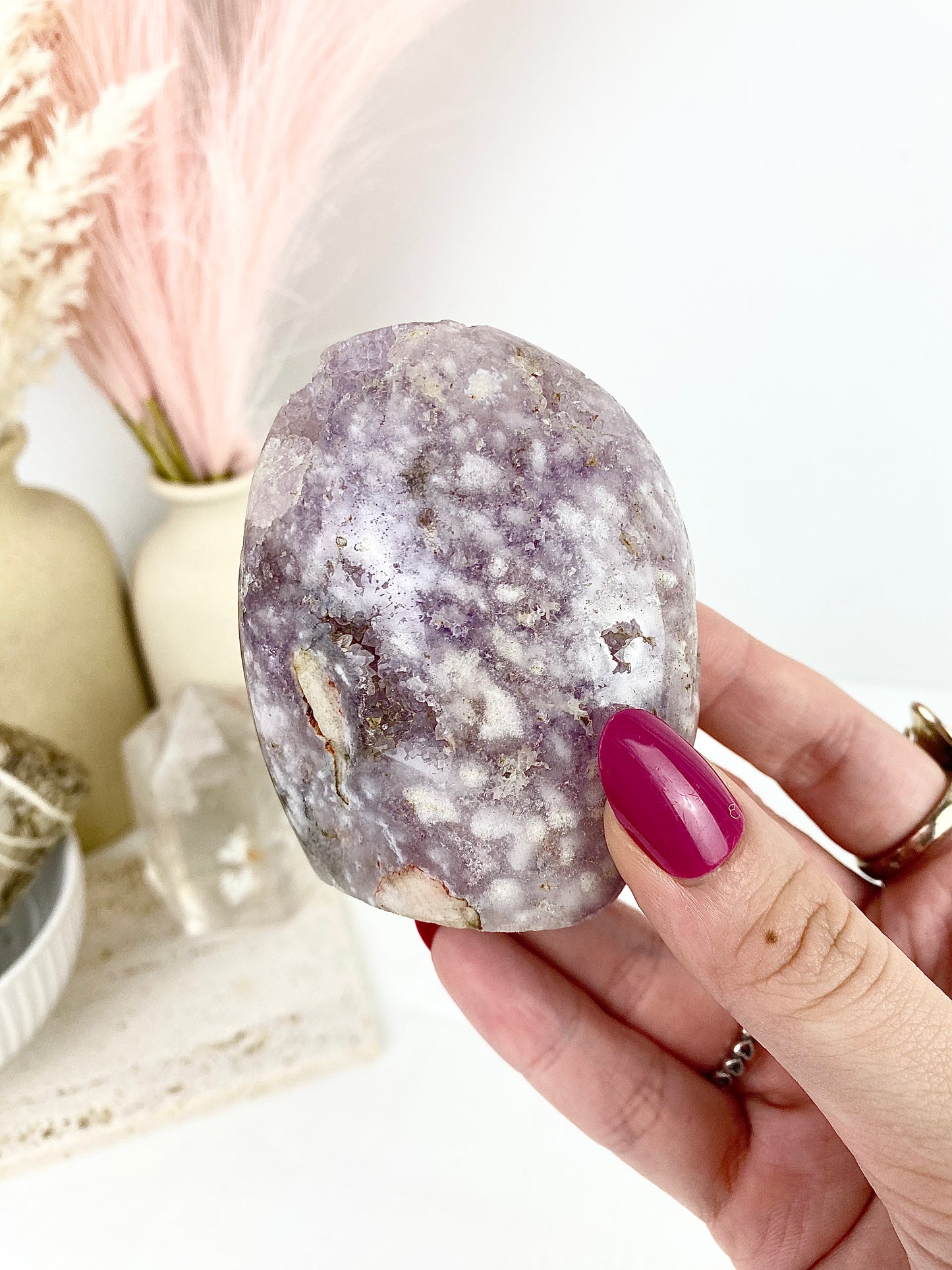 Amethyst Flower Agate Freeform