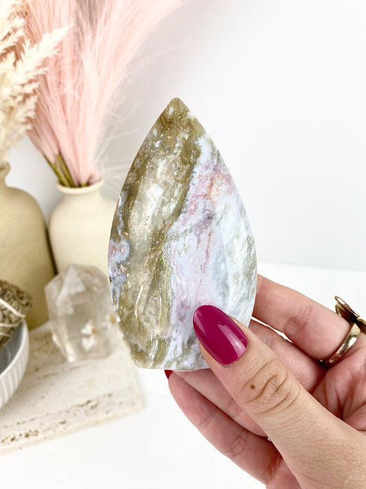 Pastel Ocean Jasper Freeform