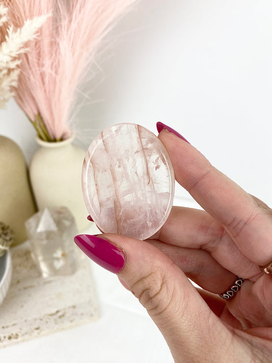 Fire Quartz Worry Stone