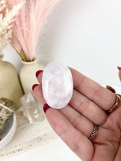 Pink Amethyst Palm Stones