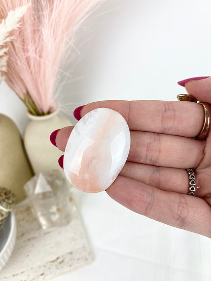 Rare Pastel Carnelian Palm Stones
