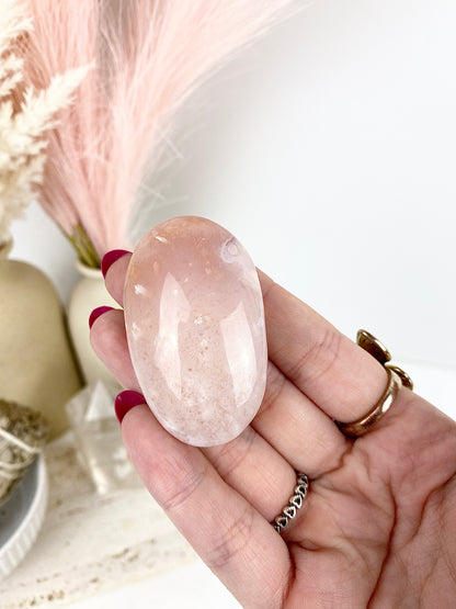 Rare Pastel Carnelian Palm Stones