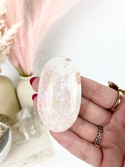 Rare Pastel Carnelian Palm Stones