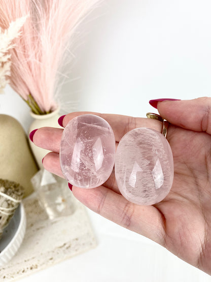Star Flash A-Grade Rose Quartz Jumbo Tumbles