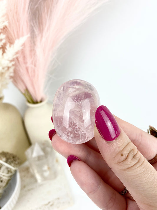 Star Flash A-Grade Rose Quartz Jumbo Tumbles