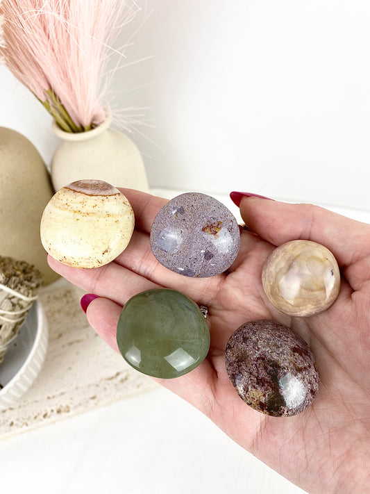 Mixed Ocean Jasper Flat Stones